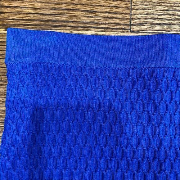 Jonathan Simkhai Ribbed blue knit pencil skirt - Picture 3 of 6